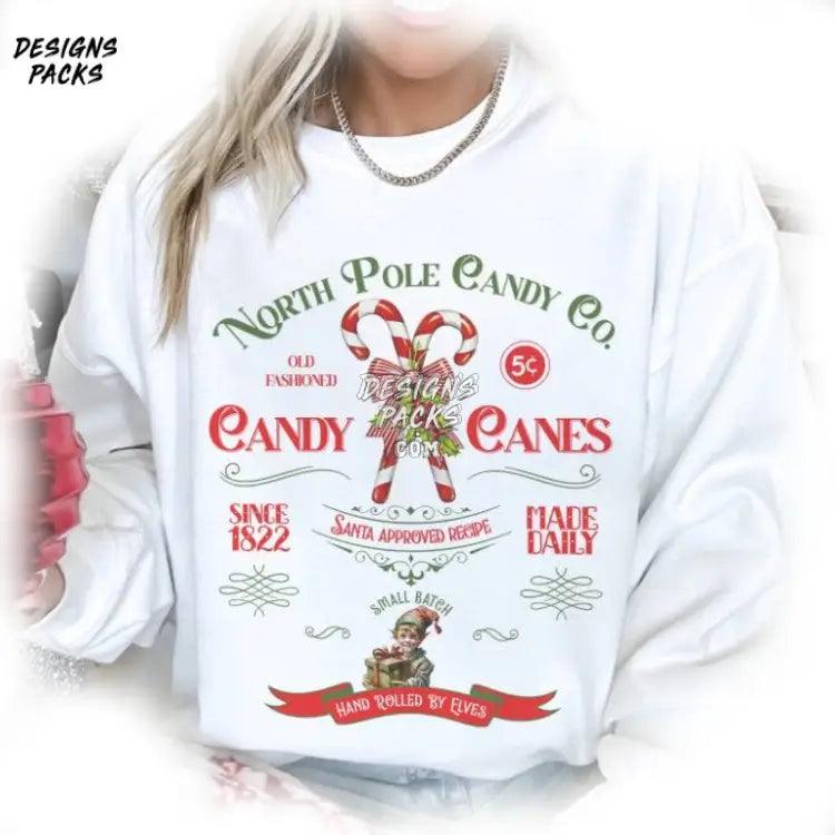 Christmas Candy Cane North Pole Png Design