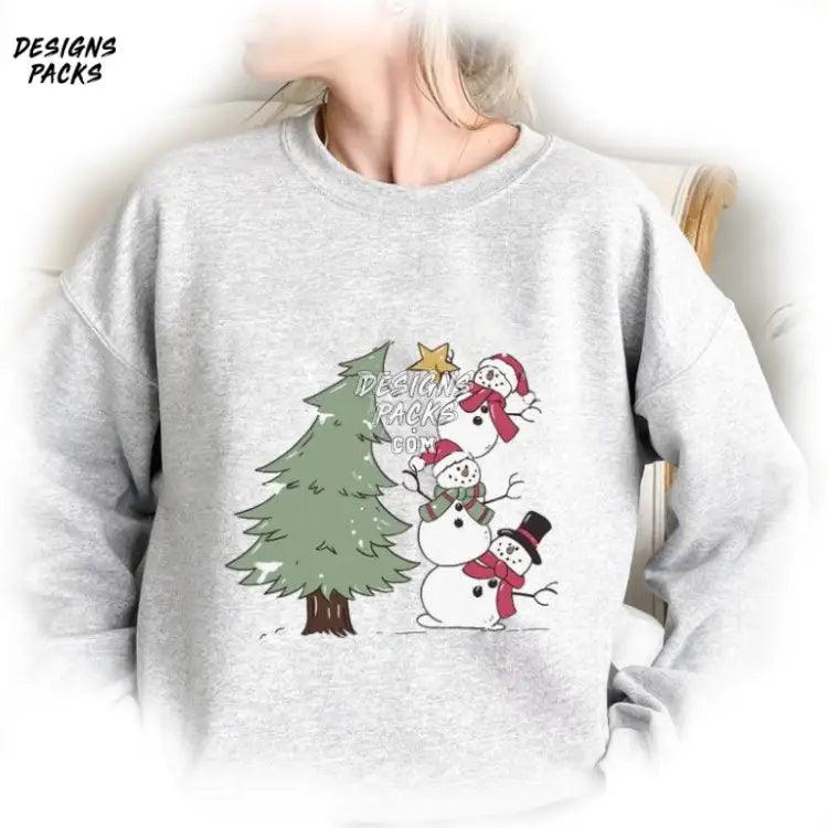 Christmas Merry Snowman Png Design