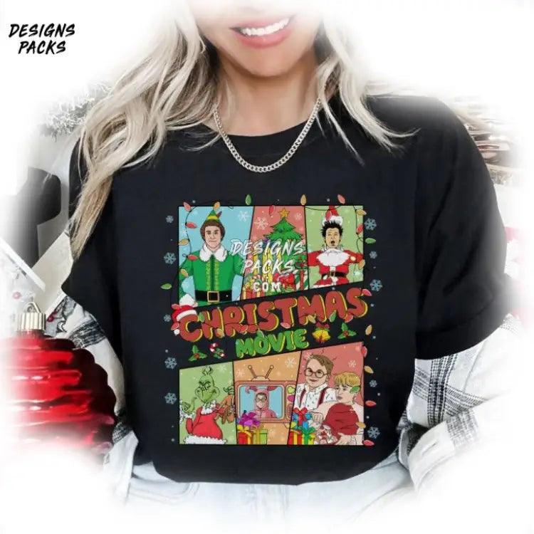 Christmas Movie Retro Friends Png Design