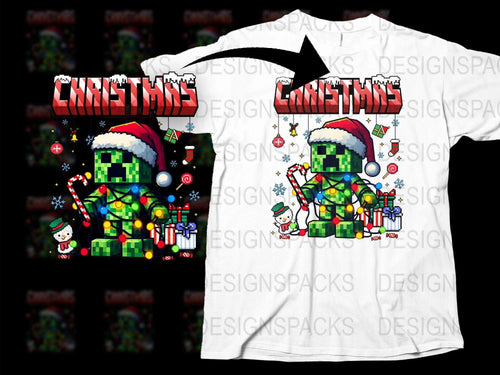 Retro Gaming Christmas T-Shirt, Pixel Art Video Game Holiday Tee, Festive Gamer Shirt, Unique Christmas Gift for Gamers, Unisex Adult