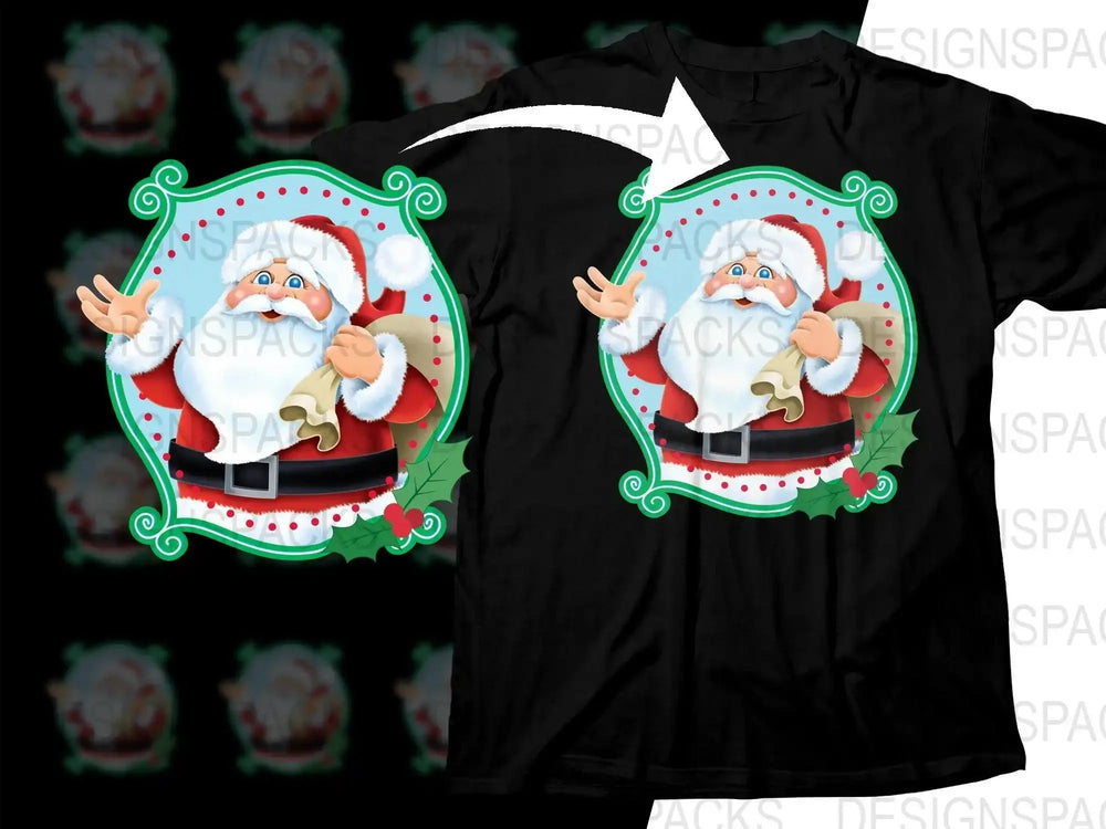 Christmas Santa Claus Graphic Holiday Png Digital Download