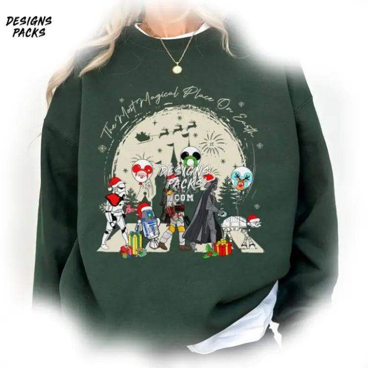 Christmas Space Serie Mickey Balloon Snow Funny Png Design