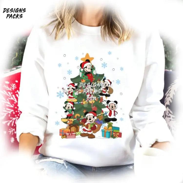 Christmas Tree Friends Cartoon Mouse And Png Design