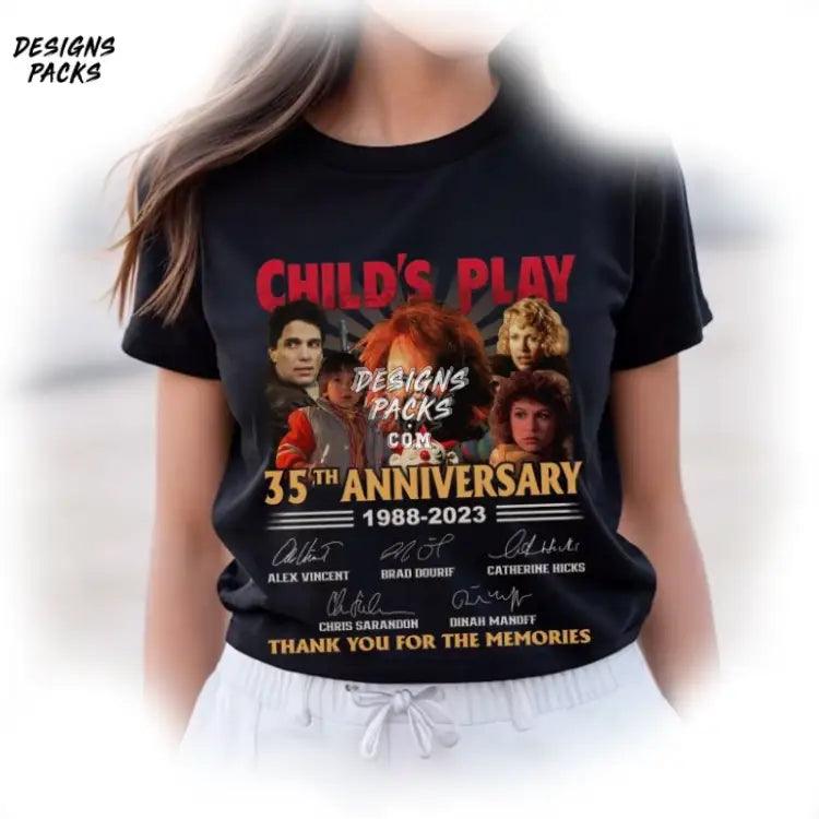 Chucky Child’s Play Anniversarry Horror Png Design