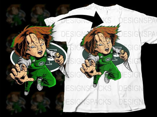Chucky Halloween Football Horror Png Digital Download