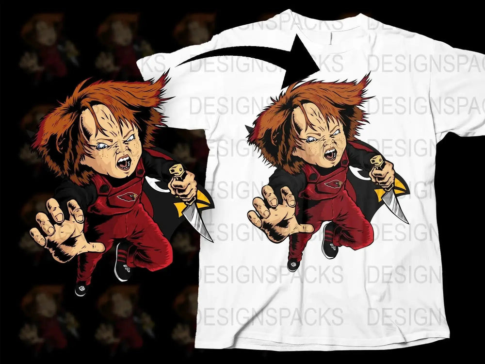 Chucky Halloween Football Horror Themed Png Digital Download