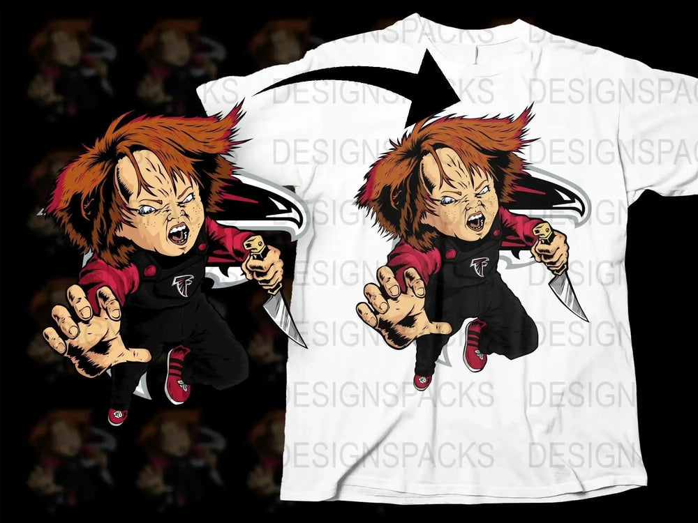 Chucky Halloween Football Killer Png Digital Download