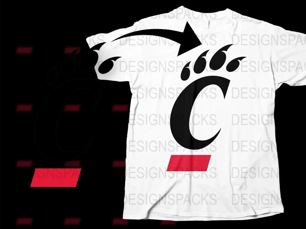 Cincinnati Bearcats College Football Png Digital Download