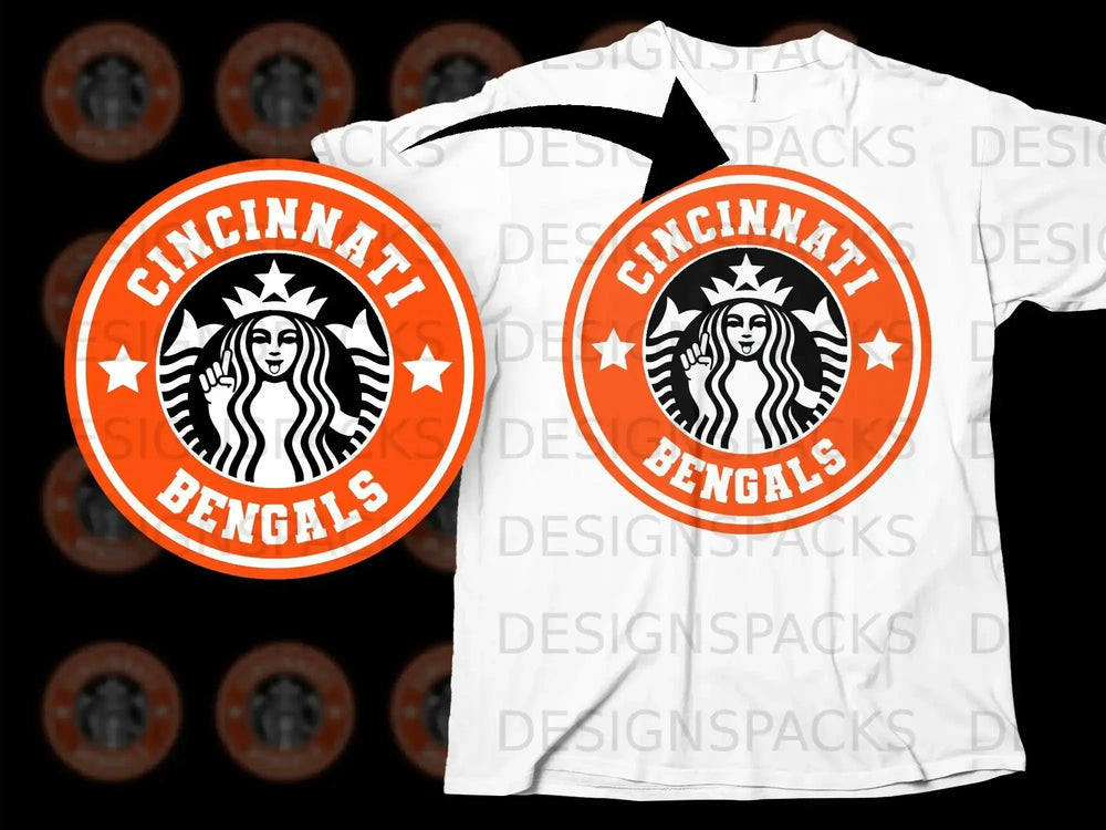 Cincinnati Bengals Parody Logo Graphic T-shirt