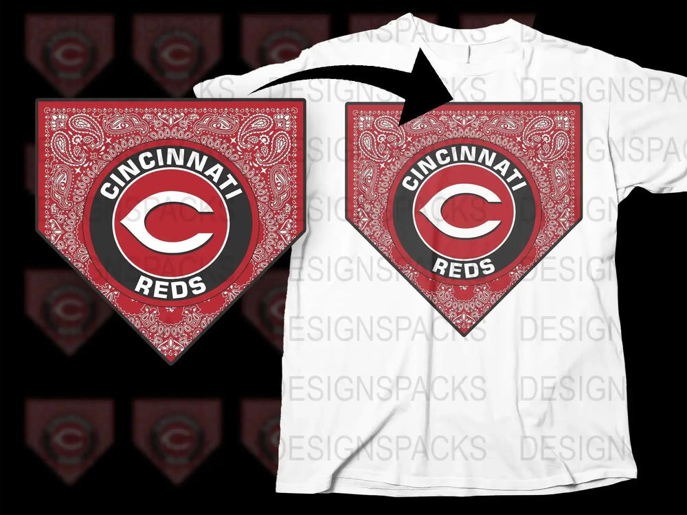 Cincinnati Reds Design Unisex Graphic Png Digital Download