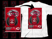 Load image into Gallery viewer, Cincinnati Reds Sports Team Fan Graphic T-Shirt
