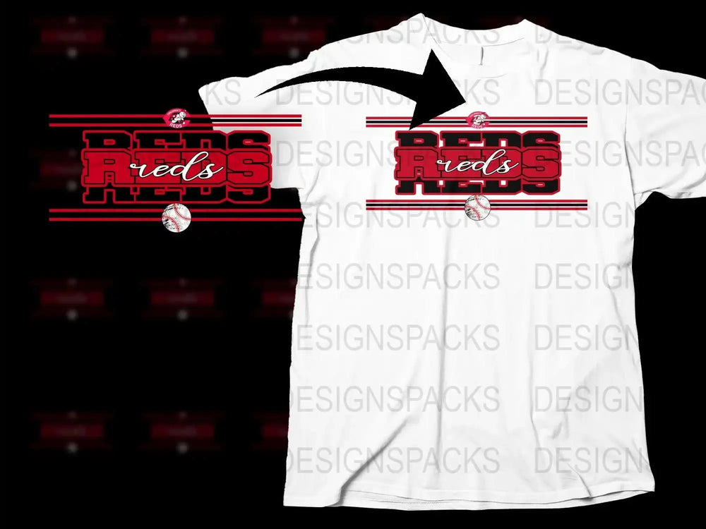 Cincinnati Reds Logo Graphic Fan Png Digital Download