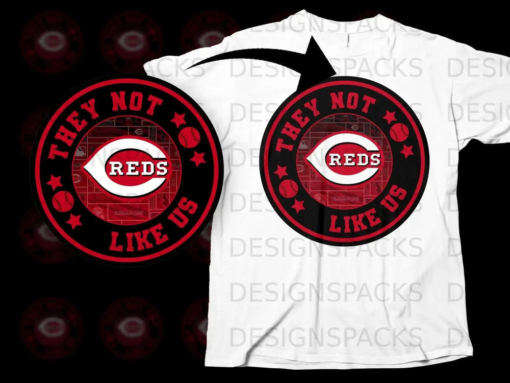 They Not Like Us Reds Sports Fan T-shirt