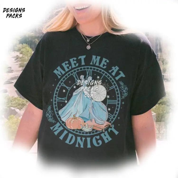 Cinderella Meet Me At Midnight Cartoon Trip Girls Princess Png Design