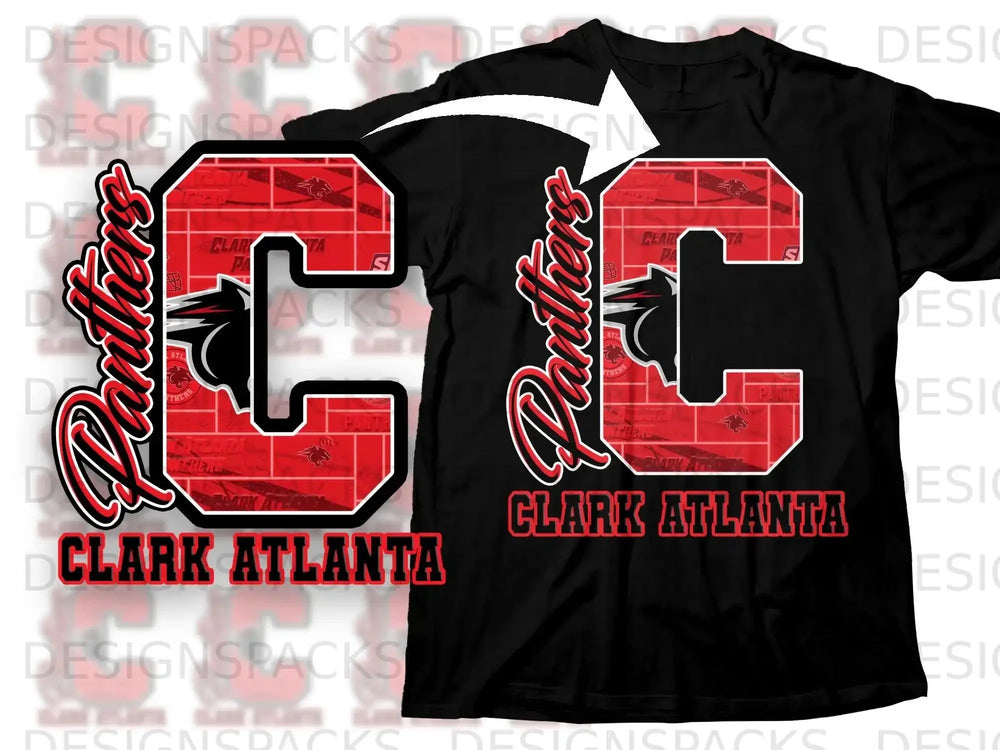 Clark Atlanta Panthers Graphic Tee Sports Apparel