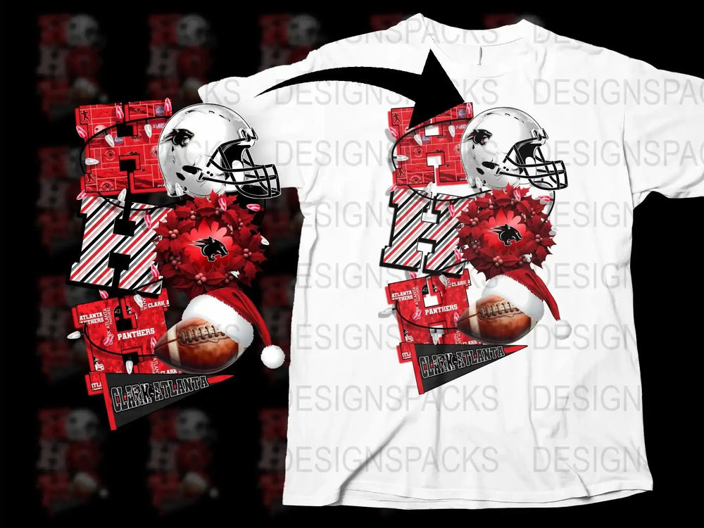 Football Themed T-Shirt, Red and White Graphic Tee, Sports Fan Apparel, Unisex Clothing