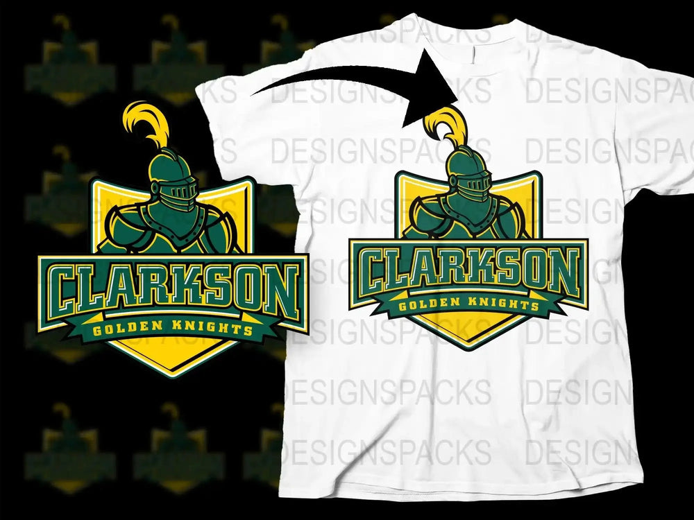 Clarkson Golden Knights College Football Png Digital Download