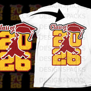 Graduation design with "Class of 2026" text and silhouette.