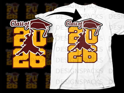 Graduation graphic with 