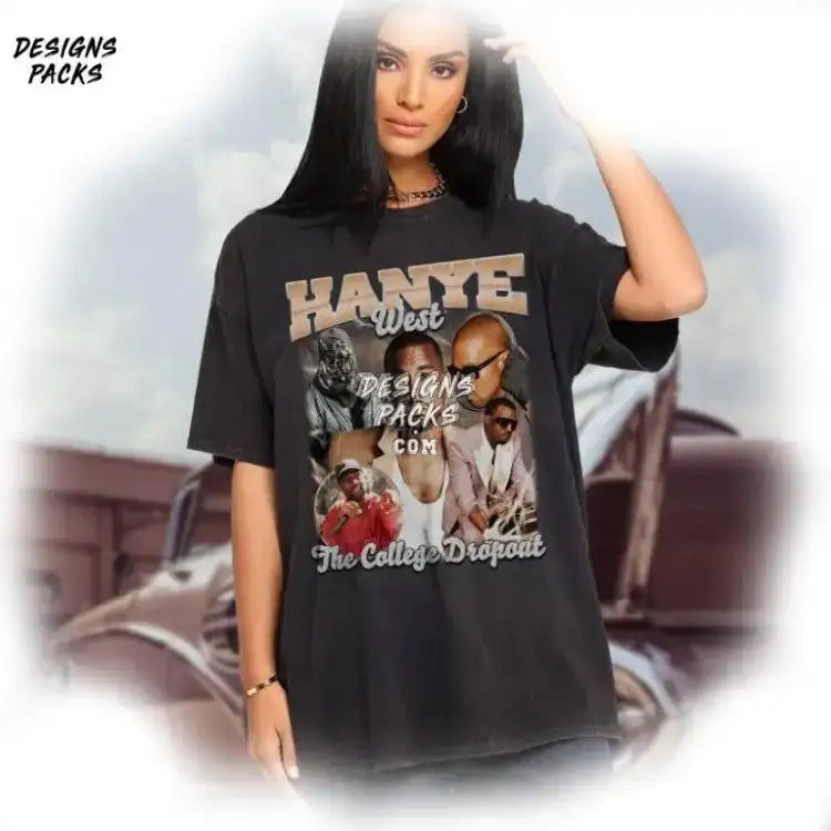 Classic 90S Graphic Design West College Dropout Vintage Kanye The Png