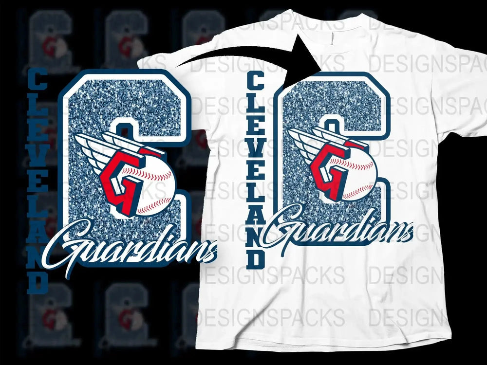 Classic Cleveland Guardians Baseball Fan Apparel Png Digital Download