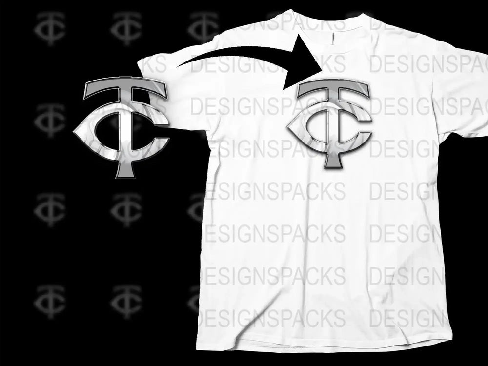 Classic Minnesota Twins Logo Graphic Png Digital Download