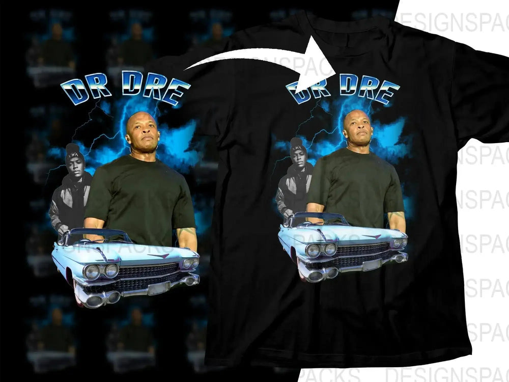 Classic Vintage Dr. Dre Car Graphic Png Digital Download
