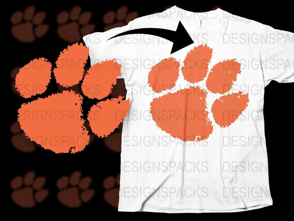 Clemson Tigers College Football Png Digital Download