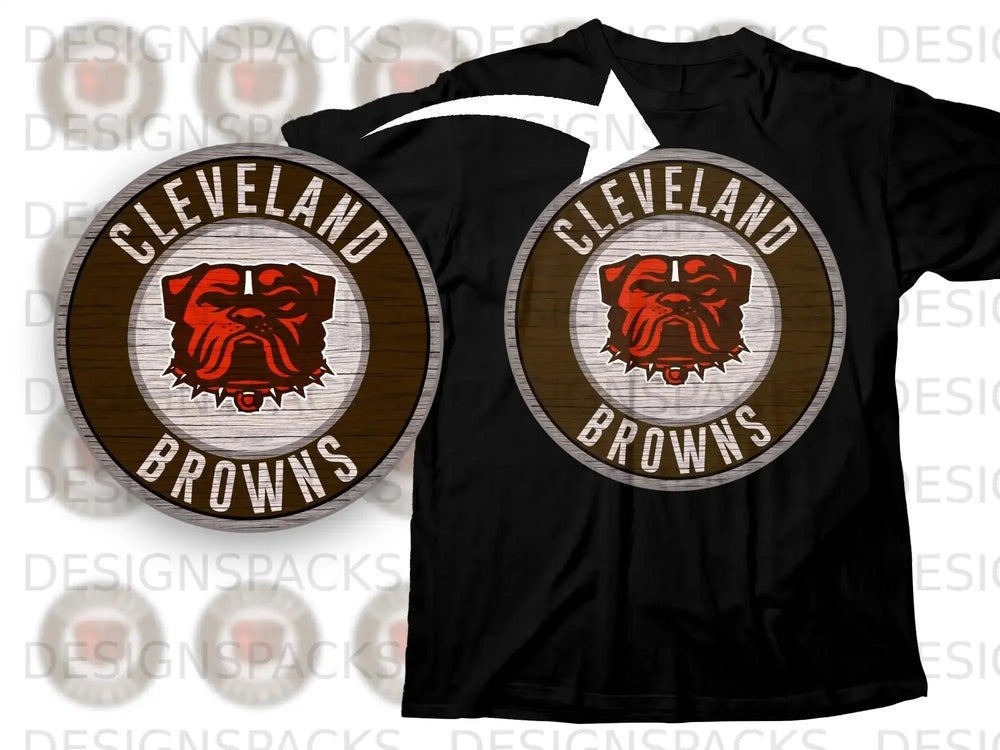 Cleveland Browns Dog Logo Graphic T-Shirt