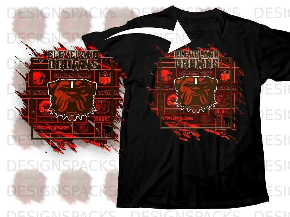 Cleveland Browns Bulldog Graphic Printed Shirt