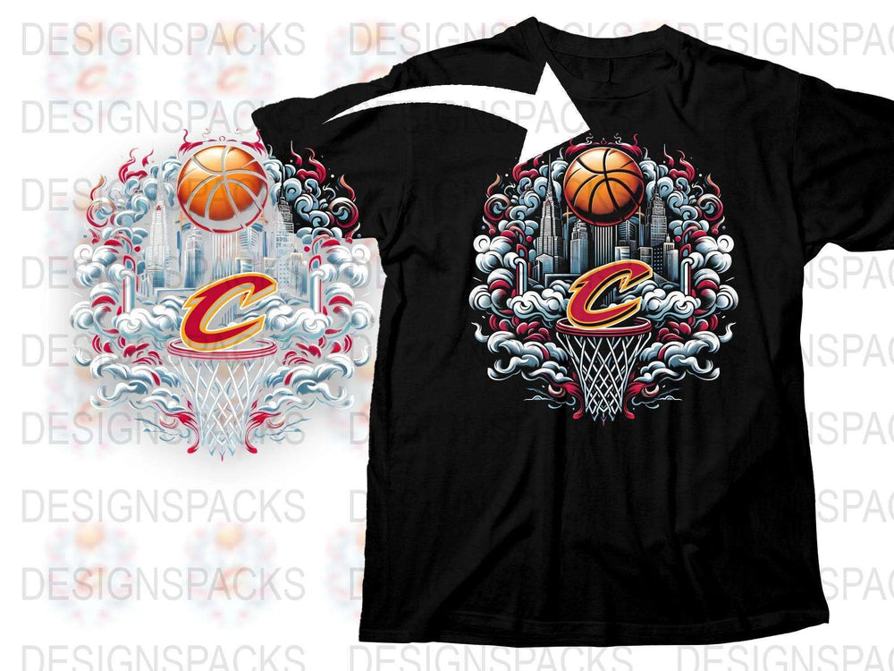 Cleveland Basketball T-Shirt, Vintage Sports Tee, Graphic Design, Unisex Apparel, Fan Gift Idea