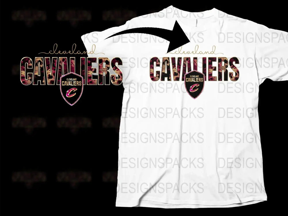 Cleveland Cavaliers Themed T-Shirt, Sports Fan Apparel, Basketball Graphic Tee, Casual Wear, Unisex Clothing