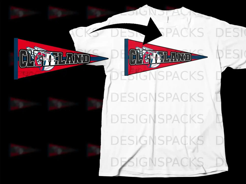 Cleveland Baseball Team Vintage Look T-Shirt