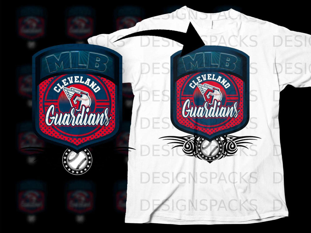 Cleveland Guardians MLB Logo T-Shirt Baseball Fan Merch