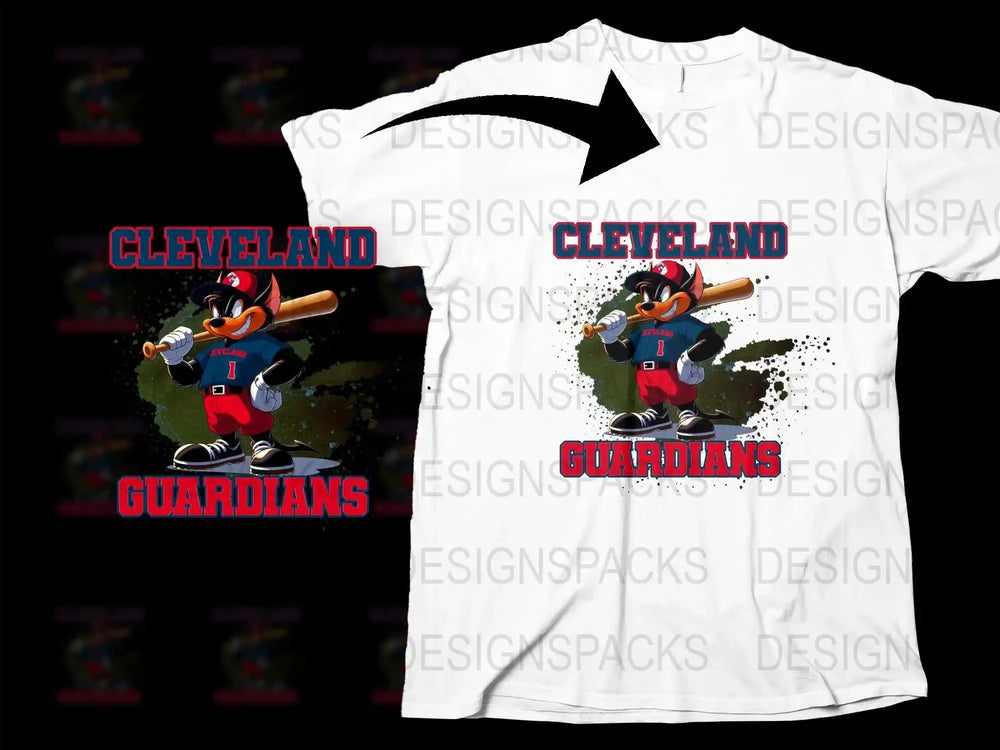 Cleveland Guardians Fan Apparel Graphic Png Digital Download