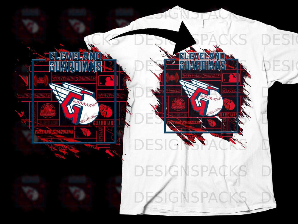 Cleveland Guardians Baseball Themed T-shirt Product