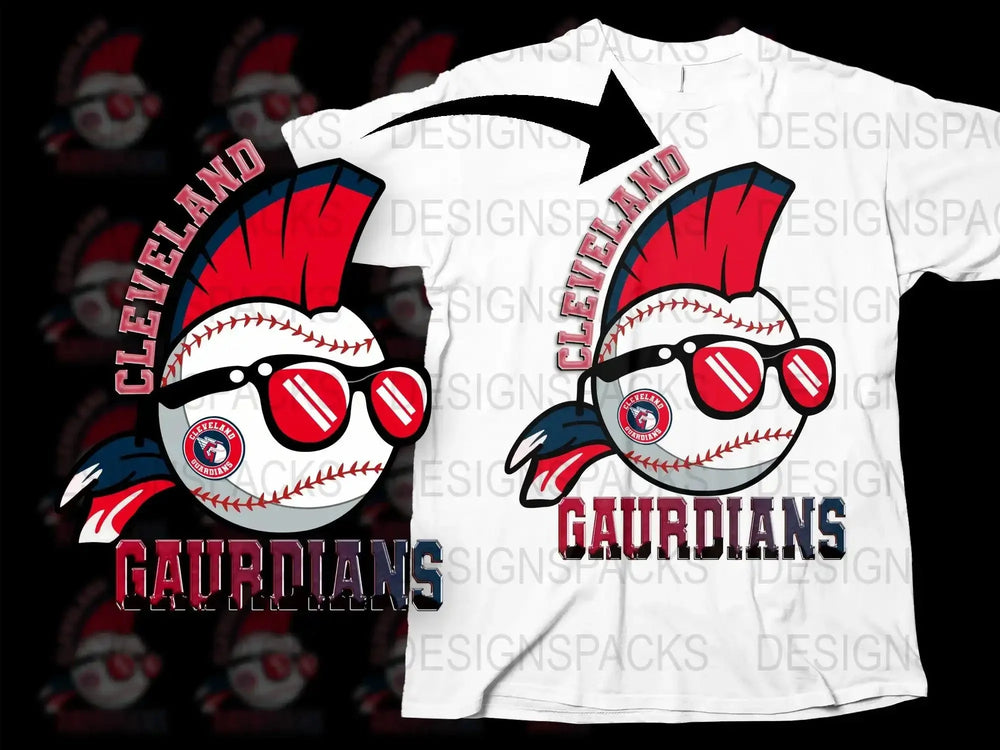Cleveland Guardians Logo Stylish Graphic Png Digital Download