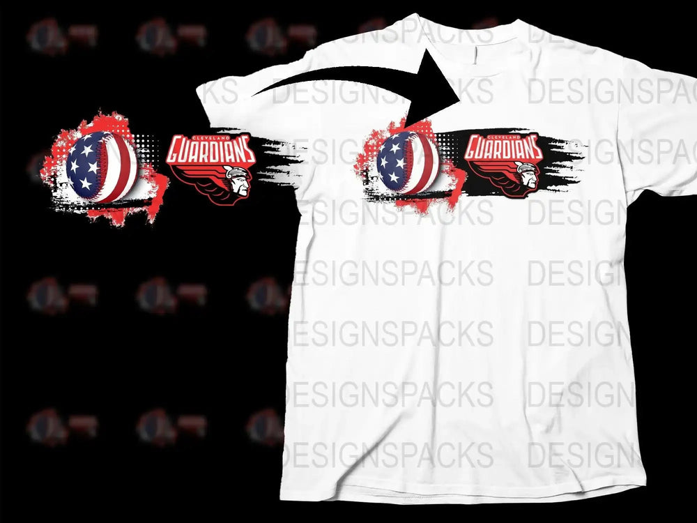 Cleveland Guardians Official Baseball Png Digital Download