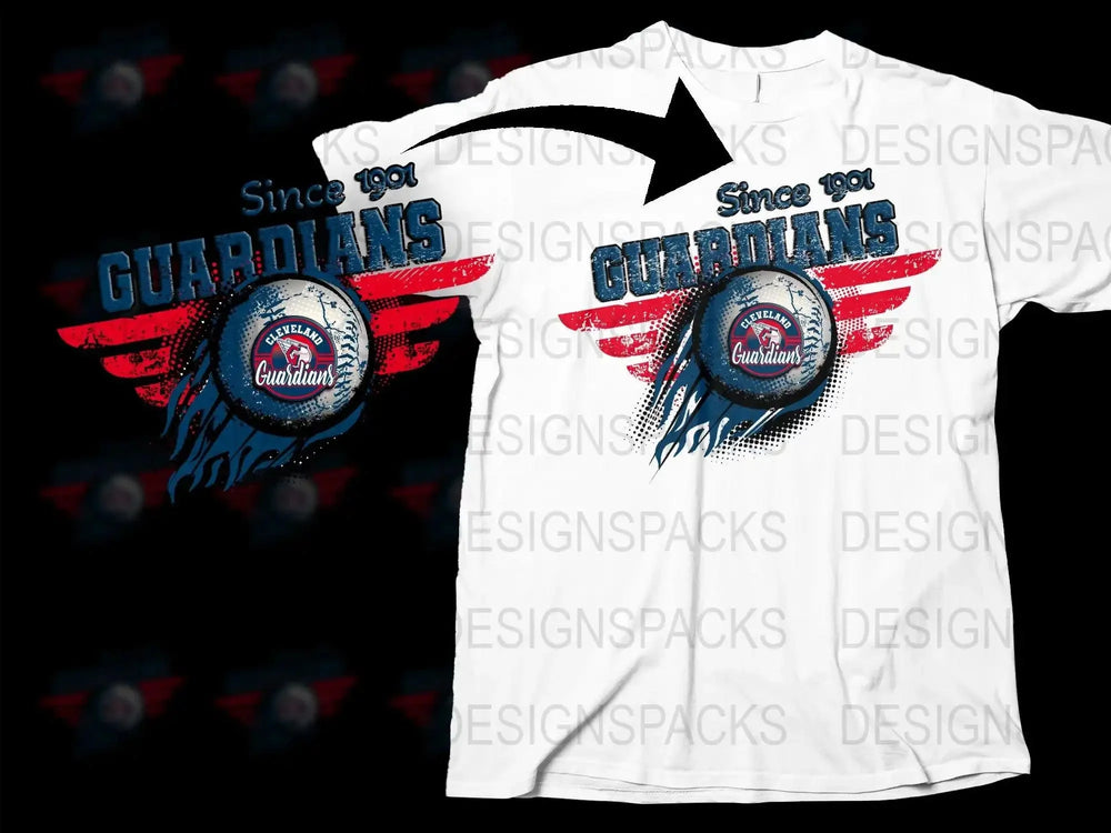Cleveland Guardians Since 1901 Graphic Png Digital Download