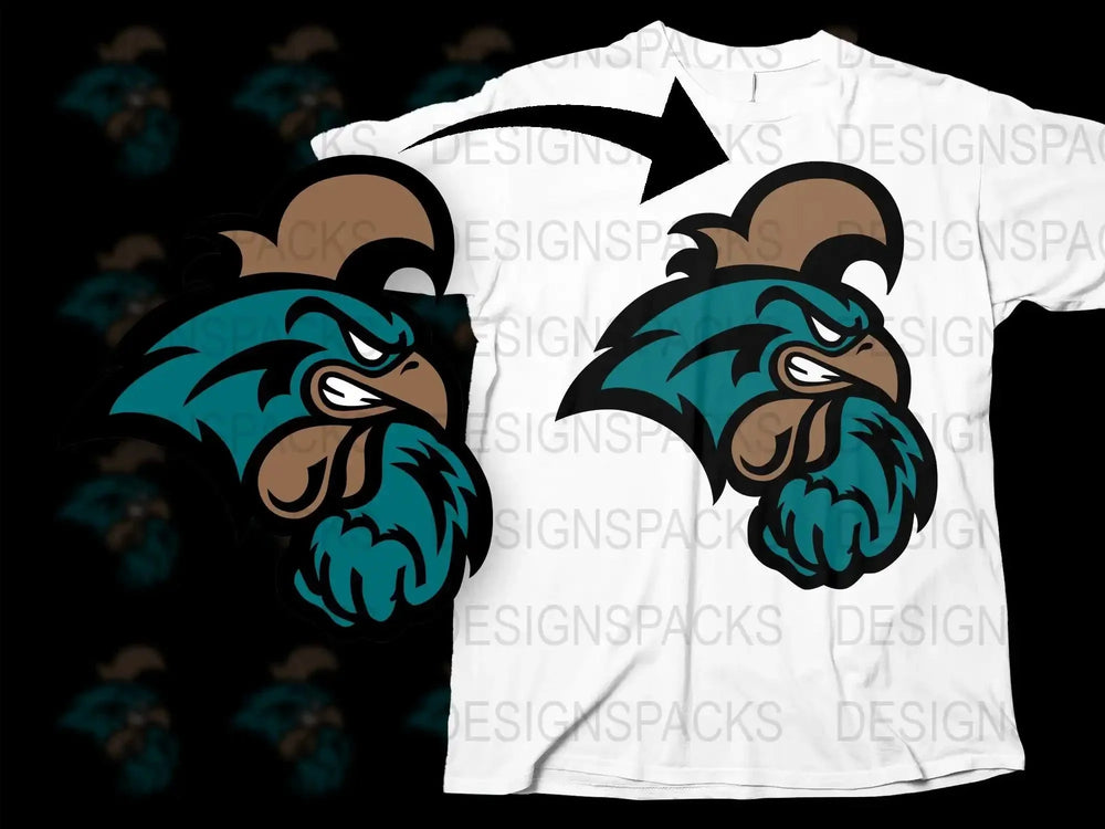 Coastal Carolina Chanticleers College Football Png Digital Download