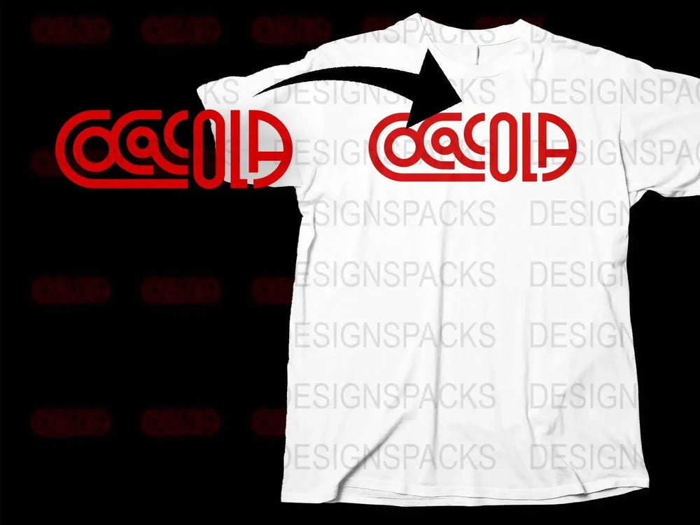 Coca-Cola Retro Logo Design Png Digital Download