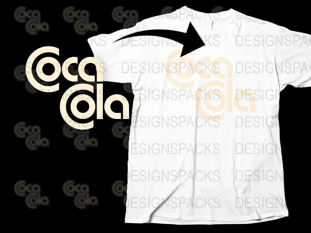 Coca Cola Retro Logo Design Png Digital Download