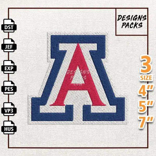 College Football Arizona Wildcats Embroidery Design
