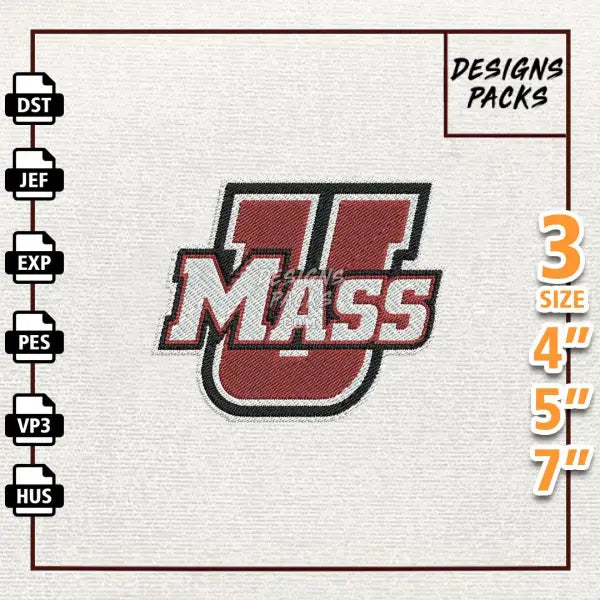 College Football Massachusetts Minutemen Embroidery Design