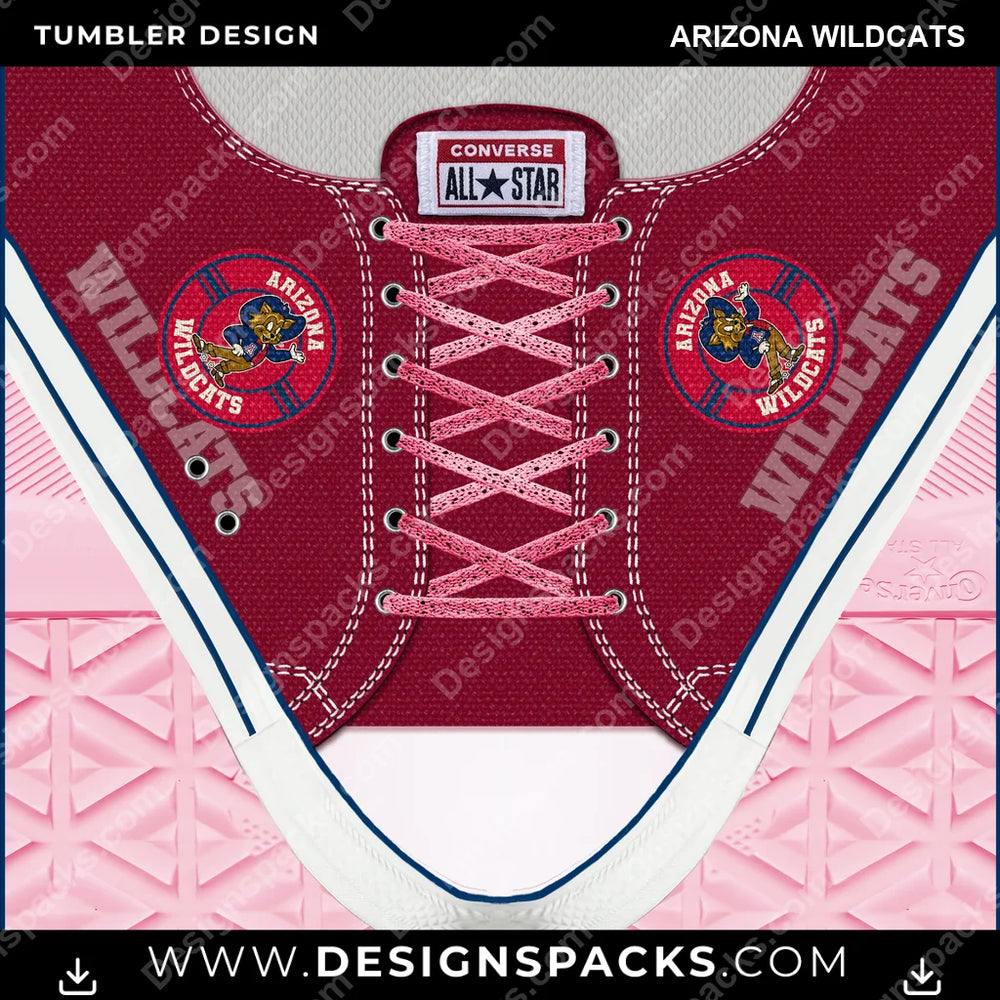 College Sport Converse Arizona Wildcats NCAA College Sport Tumbler Digital Wrap Design Download