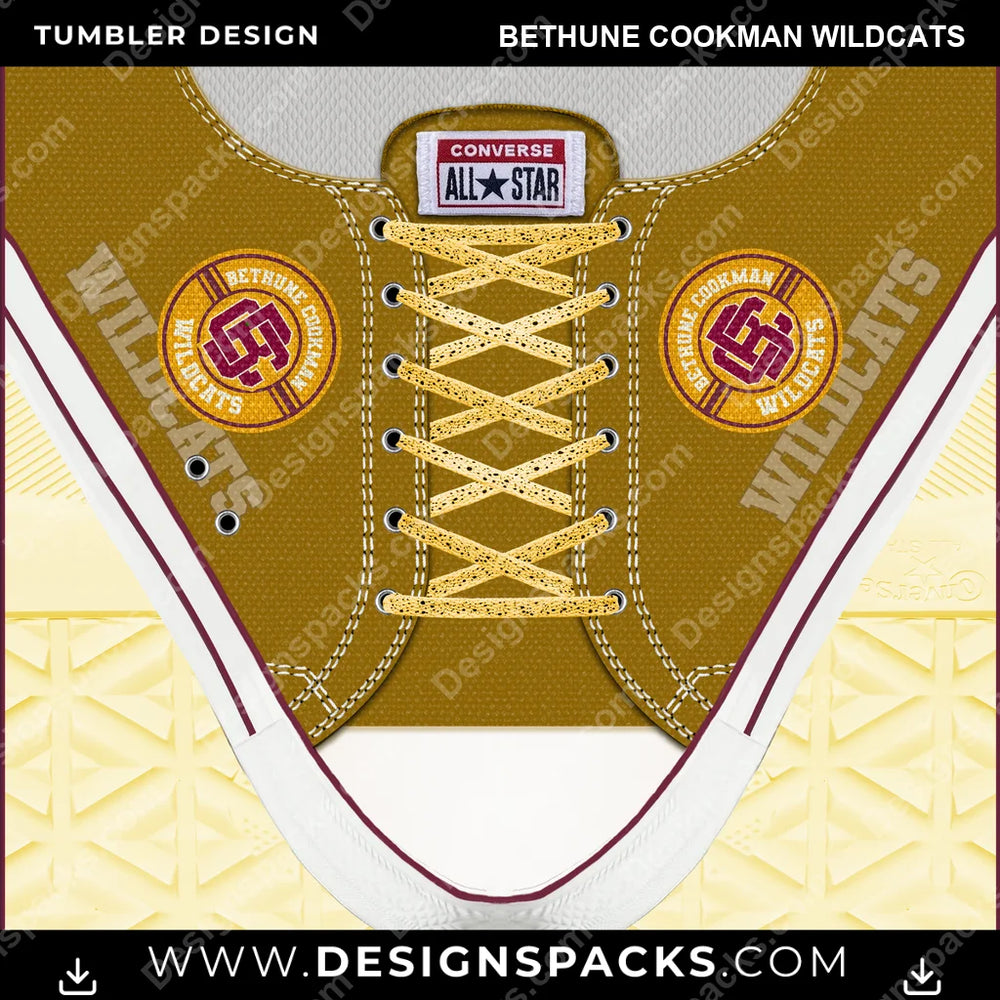 College Sport Converse Bethune Cookman Wildcats NCAA College Sport Tumbler Digital Wrap Design Download