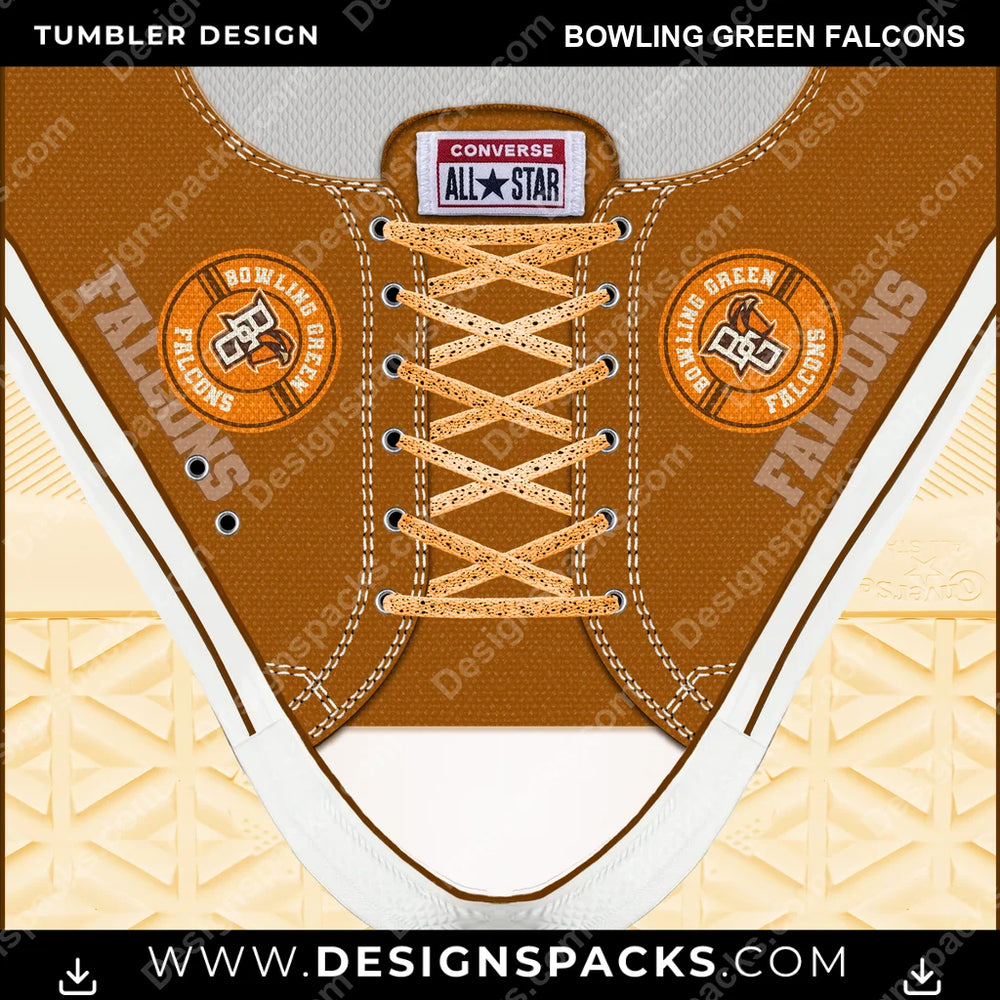 College Sport Converse Bowling Green Falcons NCAA College Sport Tumbler Digital Wrap Design Download