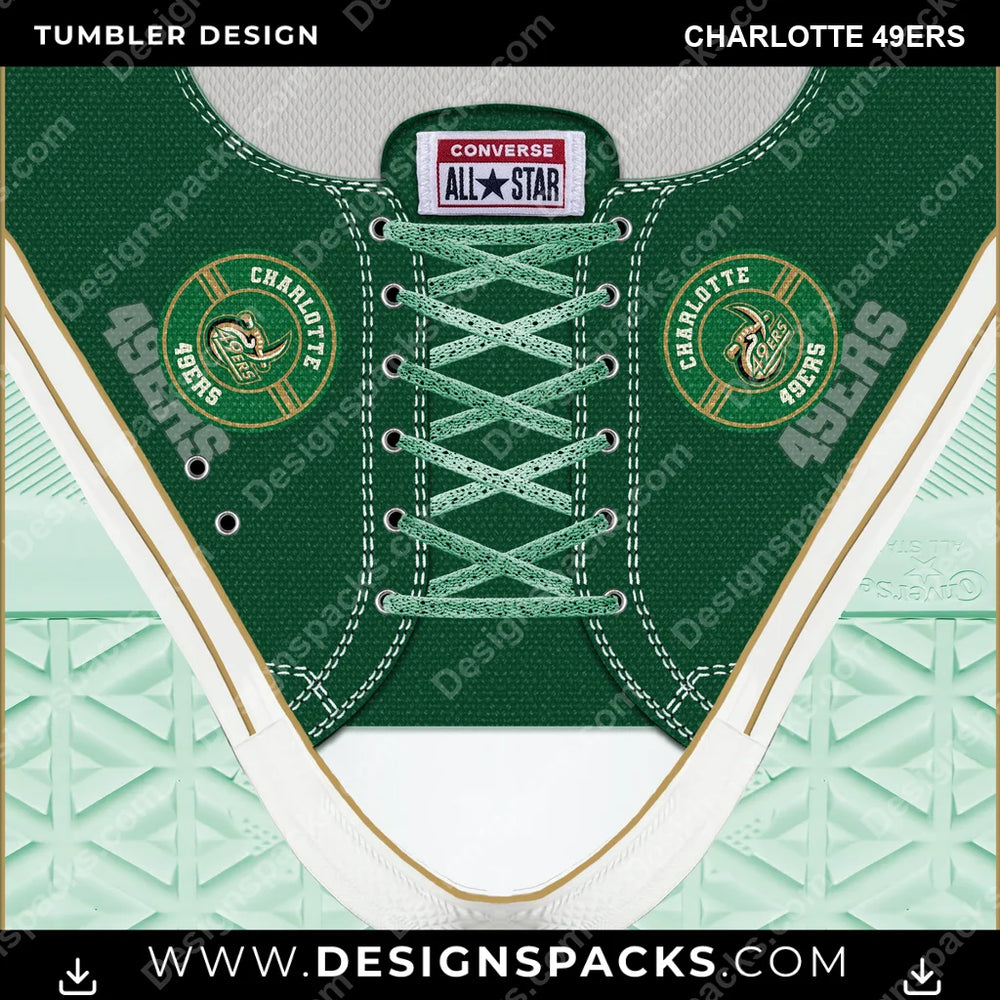 College Sport Converse Charlotte 49ers NCAA College Sport Tumbler Digital Wrap Design Download