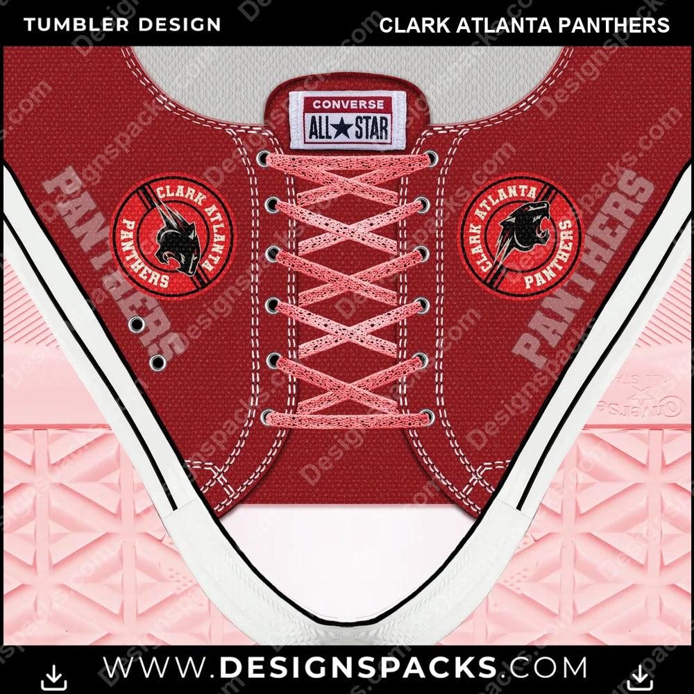 College Sport Converse Clark Atlanta Panthers NCAA College Sport Tumbler Digital Wrap Design Download