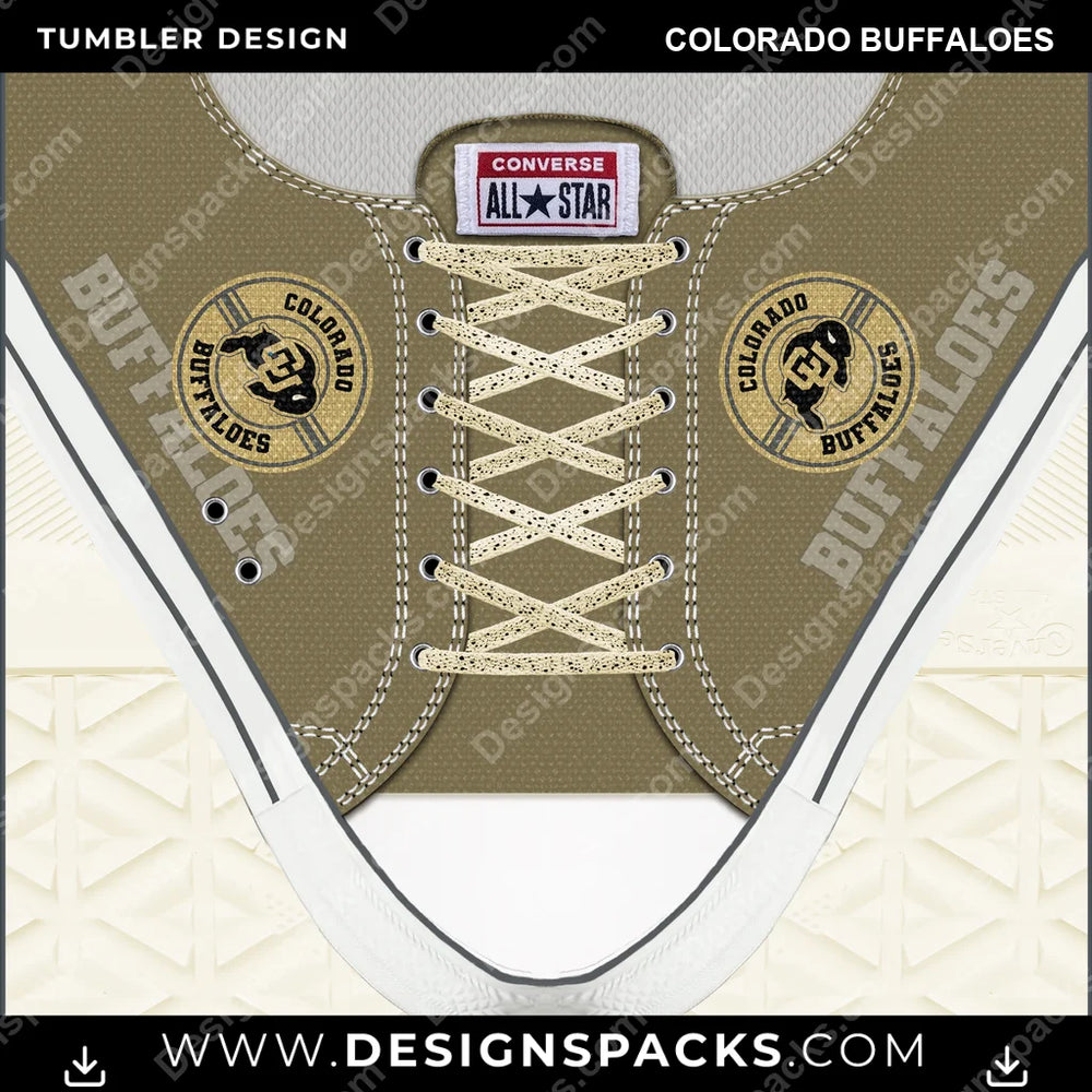 College Sport Converse Colorado Buffaloes NCAA College Sport Tumbler Digital Wrap Design Download